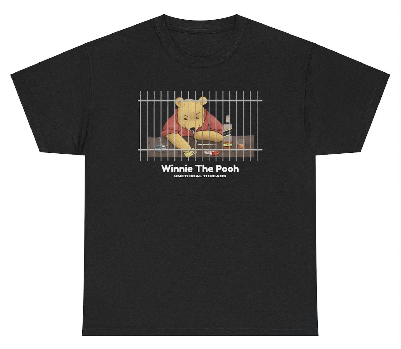 "Charming 'Winnie The Pooh' t-shirt, perfect for fans of classic cartoons and family fun. Great for casual wear and gifts."