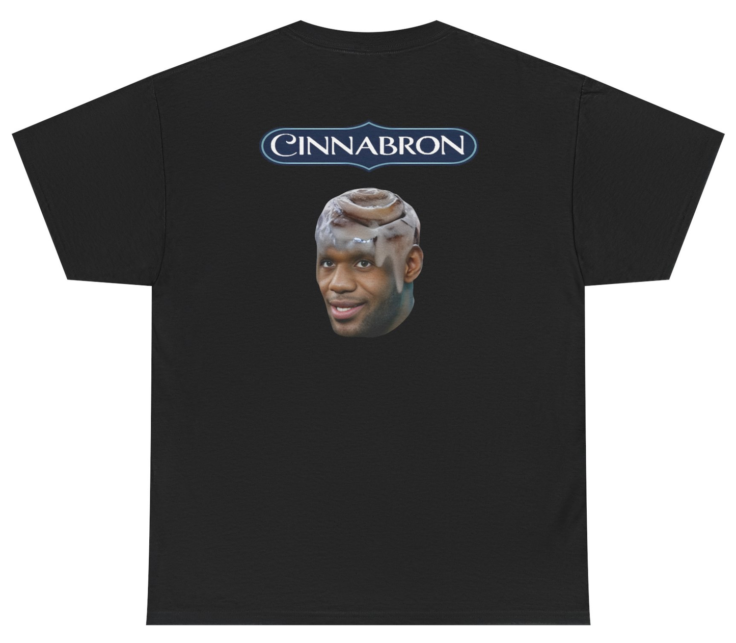 Funny LeBron James cinnamon roll pun shirt.
