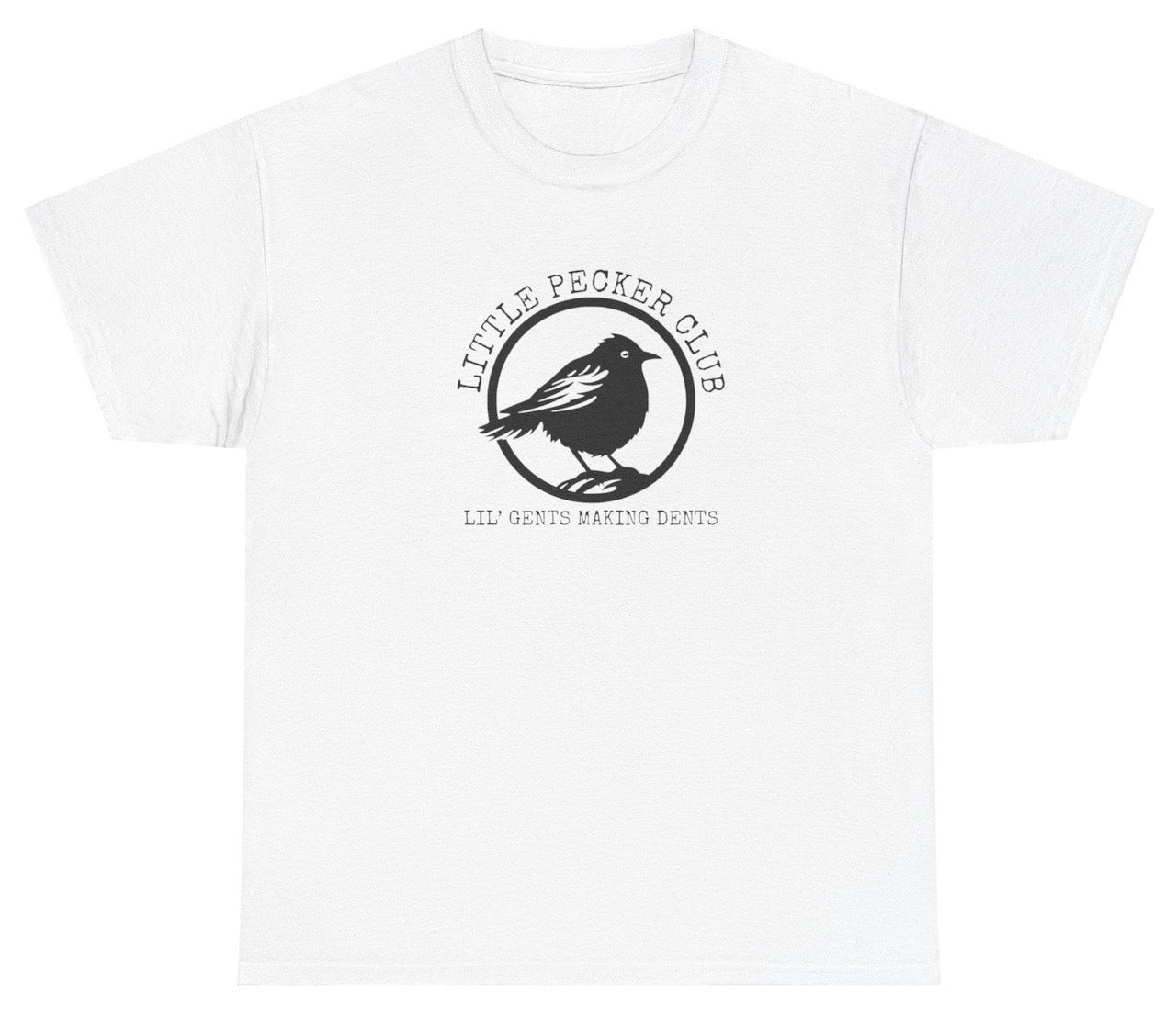"Funny 'Little Pecker Club' t-shirt, perfect for fans of bold humor and viral memes. Great for casual wear and gag gifts."