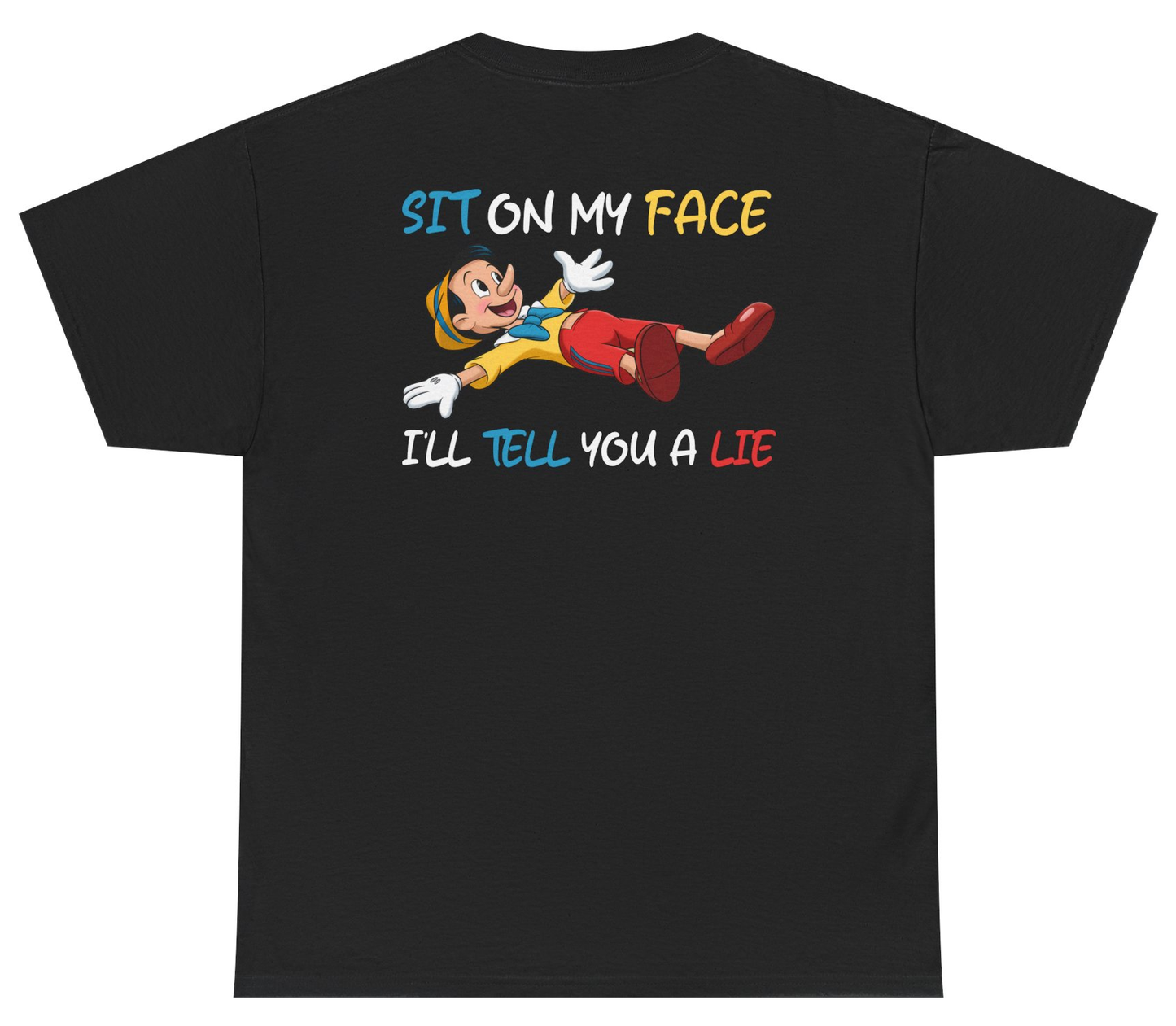 Funny adult humor shirt with inappropriate joke.