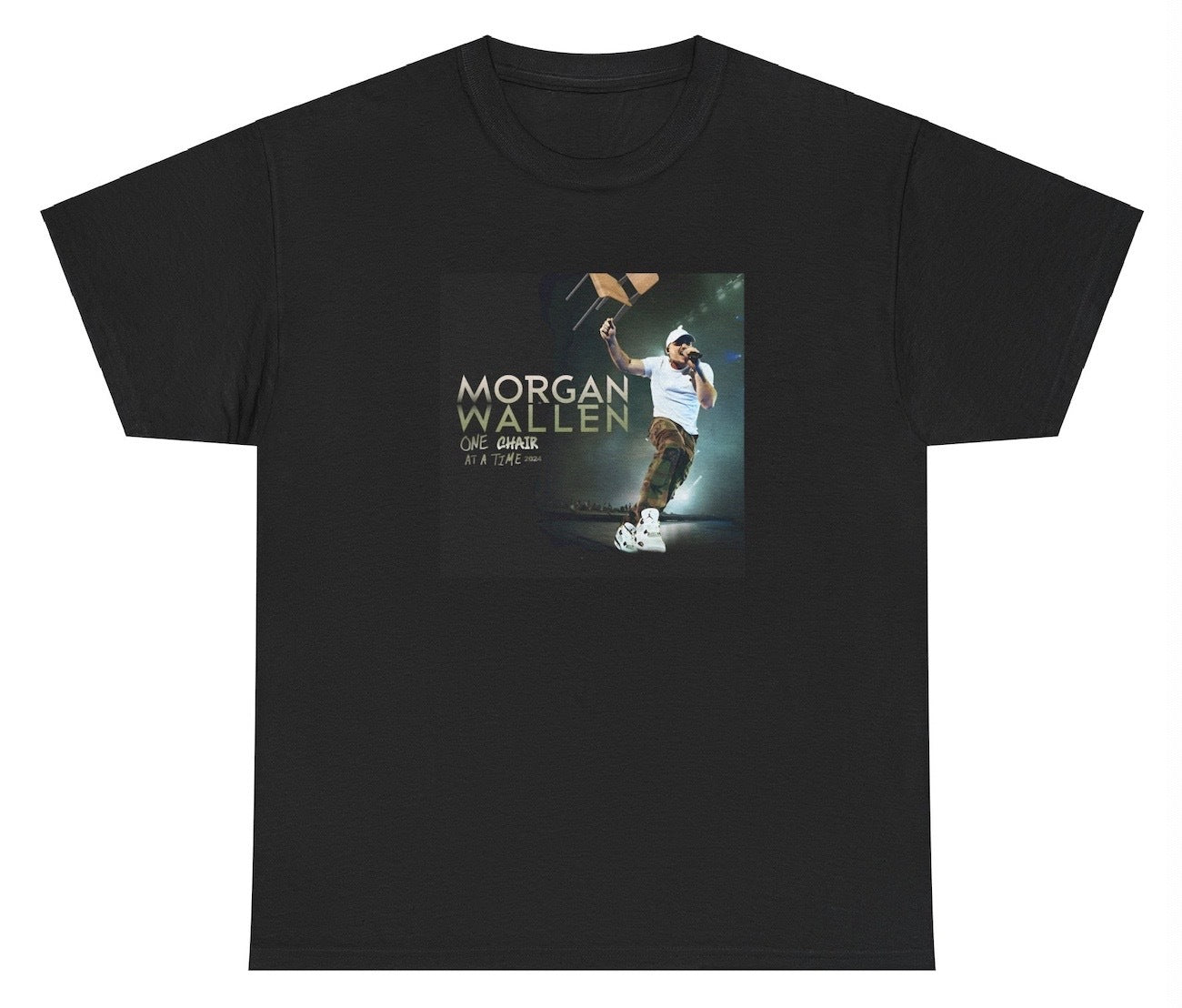 "Funny 'Morgan Wallen - One Chair At A Time' t-shirt for country music fans and pop culture lovers. Perfect for casual wear and concerts."