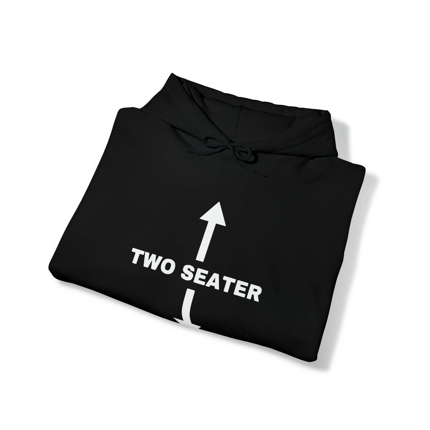 "Funny 'Two Seater Arrows' hoodie featuring sarcastic adult humor and witty design, perfect as a cheeky gift for him."