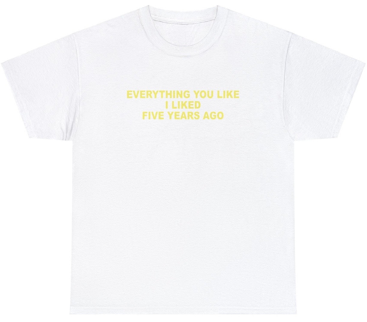 AAA Everything You Liked I Liked 5 Years Ago Tee