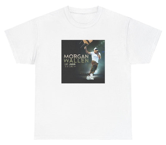 "Funny 'Morgan Wallen - One Chair At A Time' t-shirt for country music fans and pop culture lovers. Perfect for casual wear and concerts."

