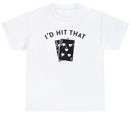 I'd hit that t shirt, funny casino humor tee, blackjack gambler tee, sexual innuendo t shirt, gambling humor t shirt, cheeky humor tee, witty design t shirt, funny gift tee, sarcastic humor t shirt, viral meme tee, edgy humor tee, bold statement t shirt, rebellious humor tee, casino humor t shirt

