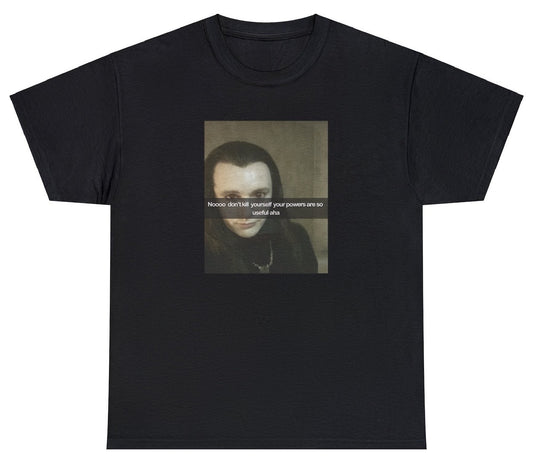 "Nostalgic 'Twilight' t-shirt, perfect for fans of the iconic vampire saga and pop culture nostalgia. Ideal for casual wear and movie marathons."

