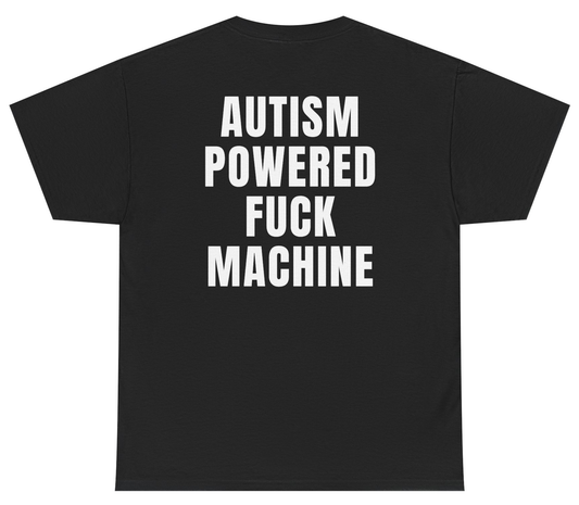 Offensive funny autism meme shirt with chaotic humor design.
