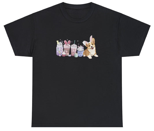 "Adorable 'Corgi' t-shirt for dog lovers and Corgi fans. Perfect for casual wear and pet-themed gifts."

