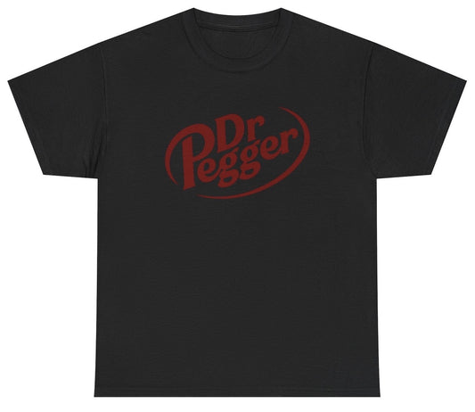Funny Dr Pegger T-Shirt featuring soda humor and meme-inspired design, perfect for casual wear and humor lovers.