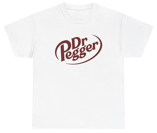 Funny Dr Pegger T-Shirt featuring soda humor humor and meme-inspired design, perfect for casual wear and humor lovers.