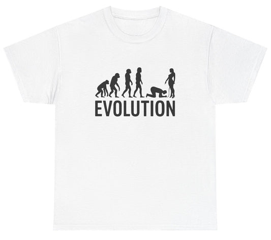 Funny Evolution T-Shirt featuring adult humor and meme-inspired design, perfect for casual wear and humor lovers.