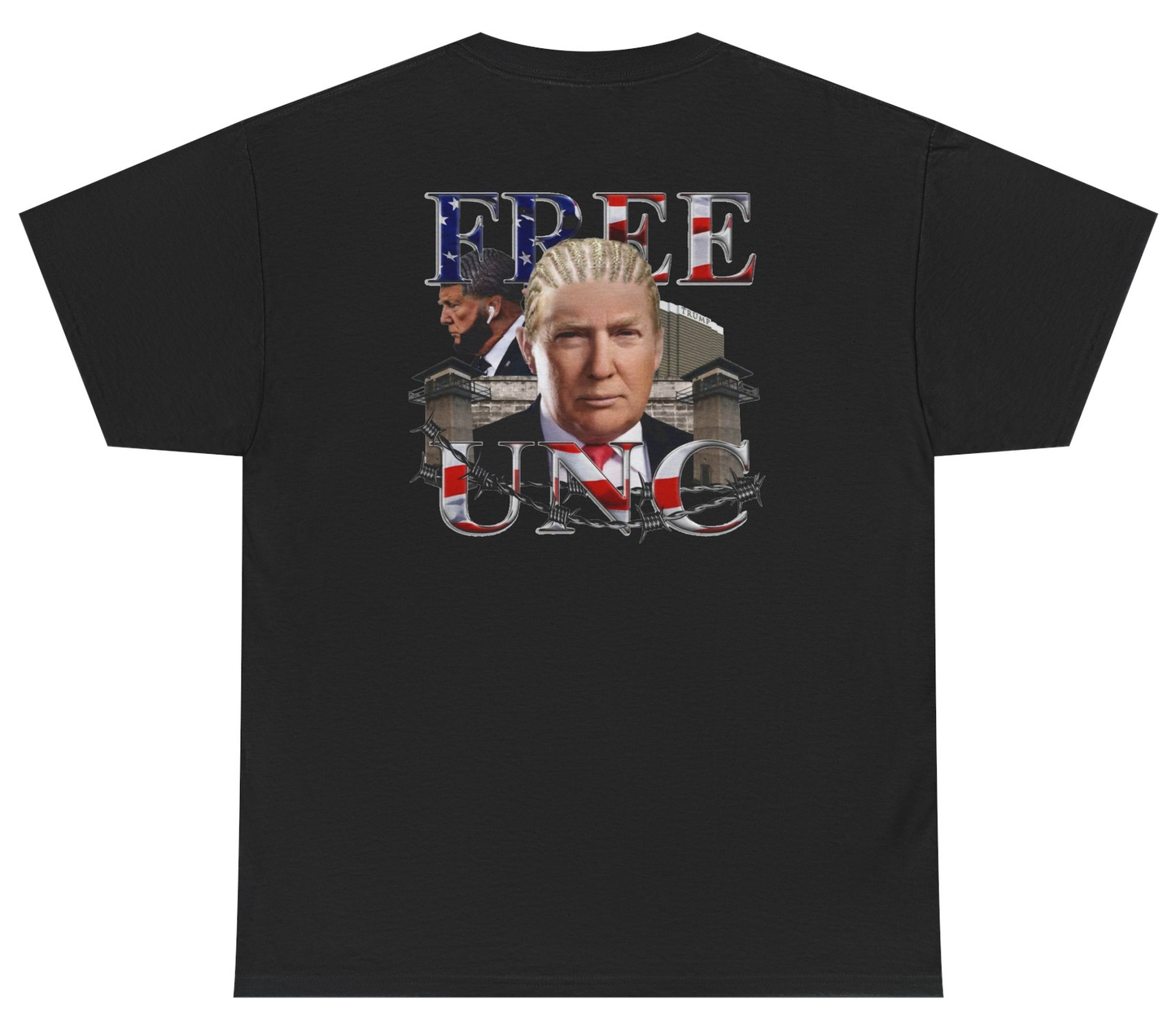 Funny Donald Trump parody shirt with Free Unc design.