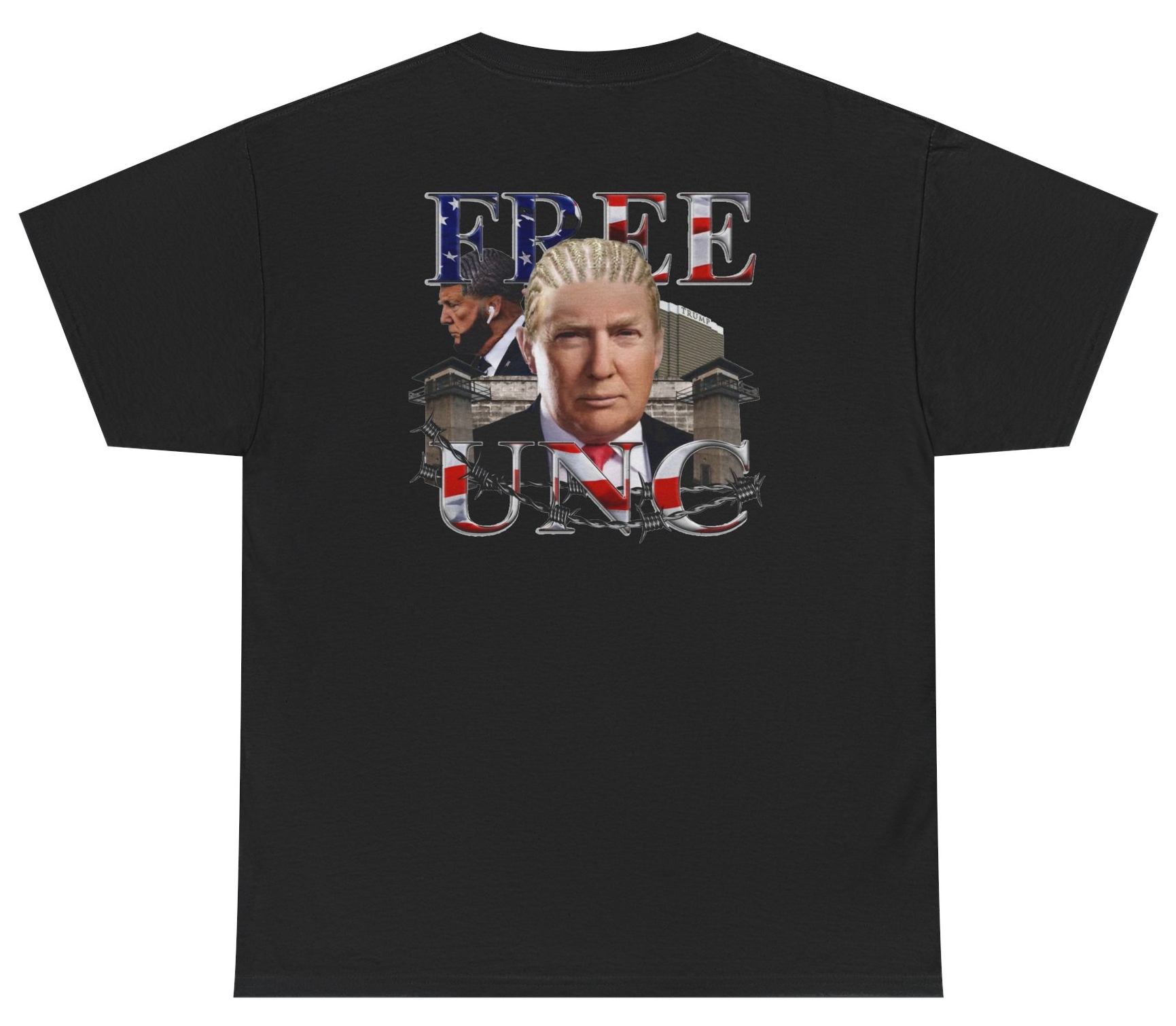 Funny Donald Trump parody shirt with Free Unc design.