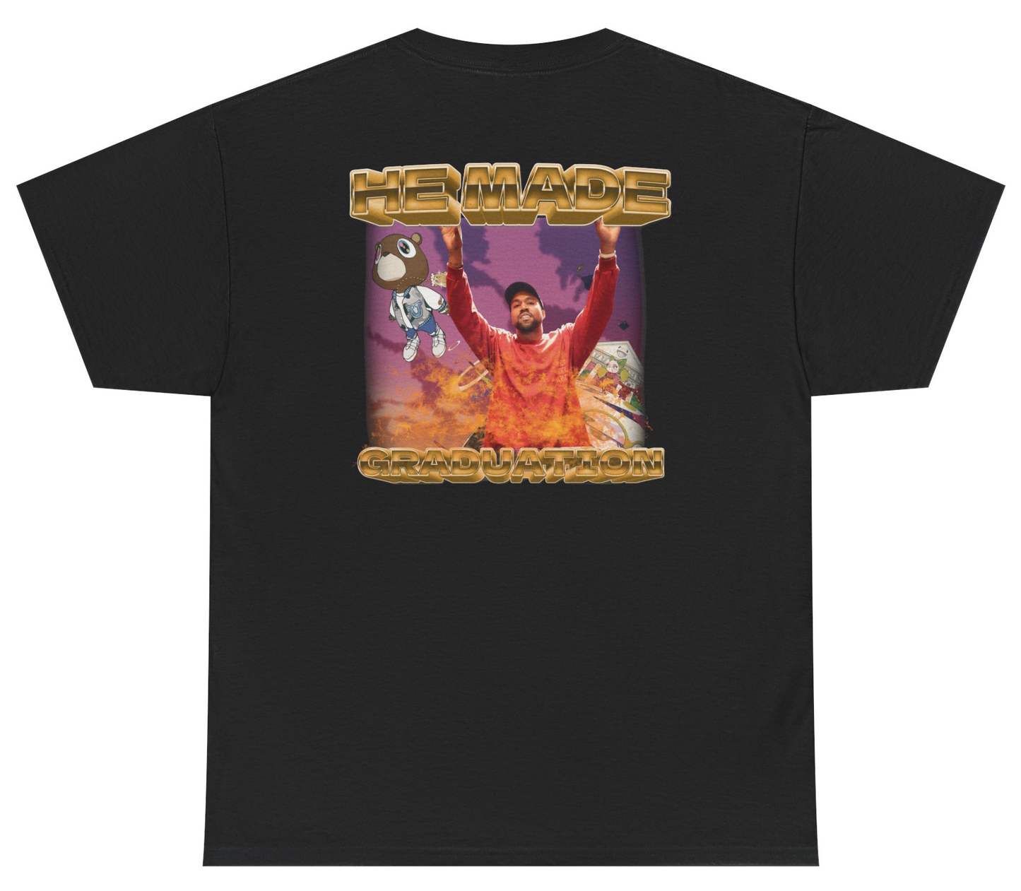 Funny Kanye Graduation meme shirt with ironic humor.