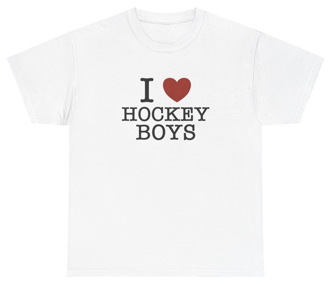 AAA I Love / Heart Hockey Boys T Shirt