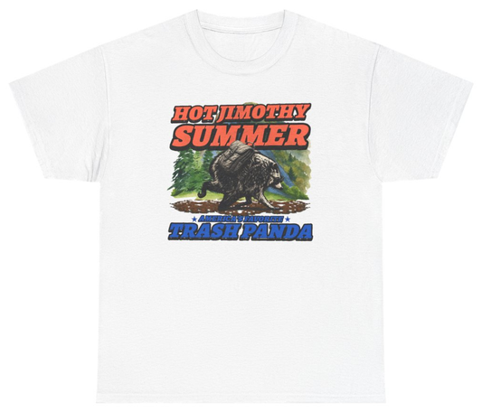 Funny Hot Jimothy Summer Americas Favorite Trash Panda T-Shirt featuring bold sarcastic humor and graphic design, perfect for casual wear and humor lovers