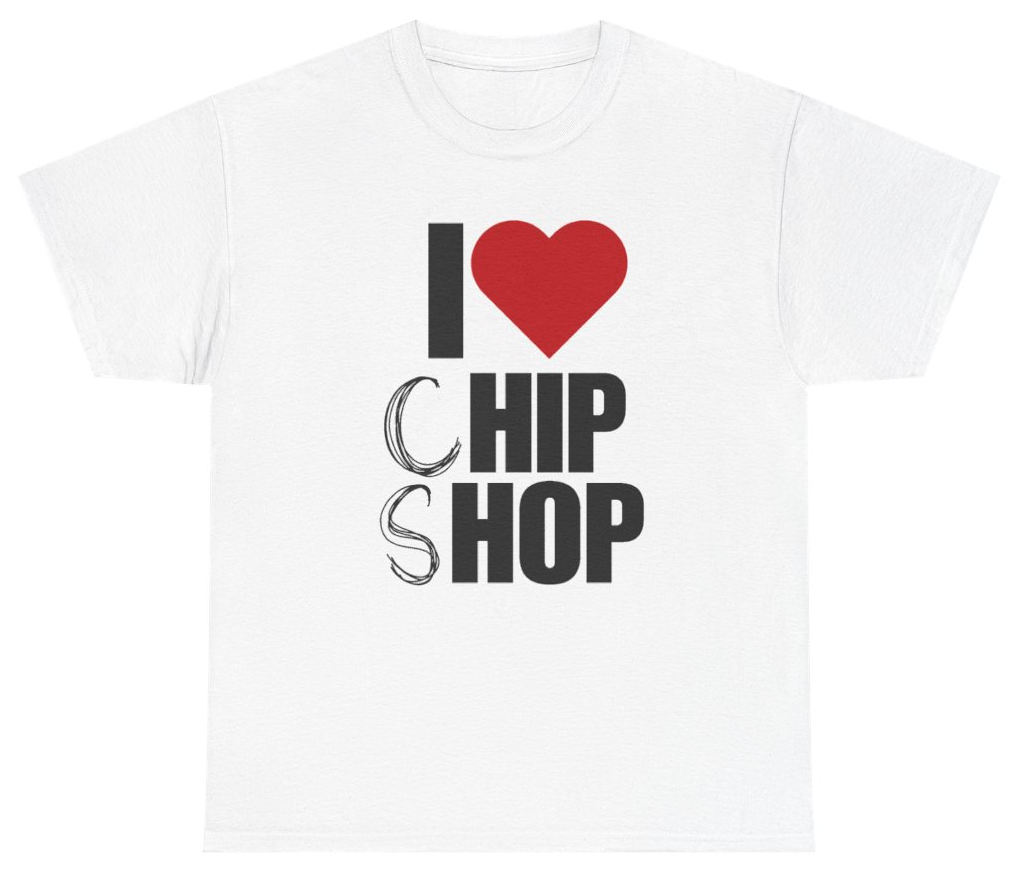Funny I Love Chip Shop T-Shirt featuring bold sarcastic humor and graphic design, perfect for casual wear and humor lovers