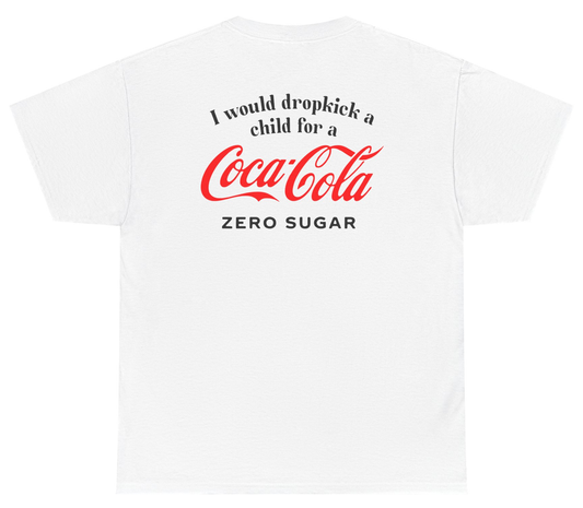 Funny Coke Zero shirt for soda lovers with meme humor.
