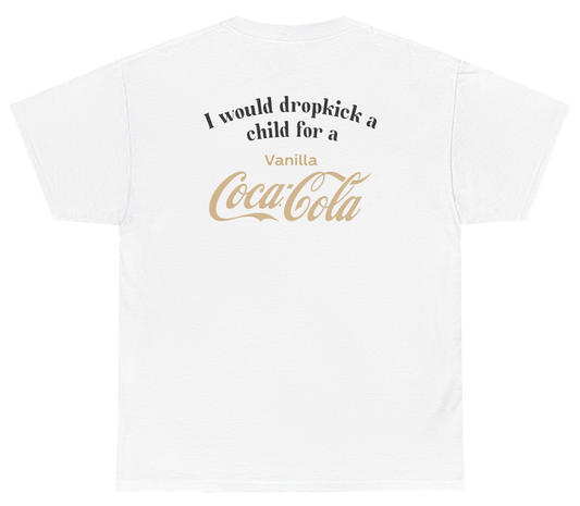 Funny Vanilla Coke humor shirt for soda lovers.