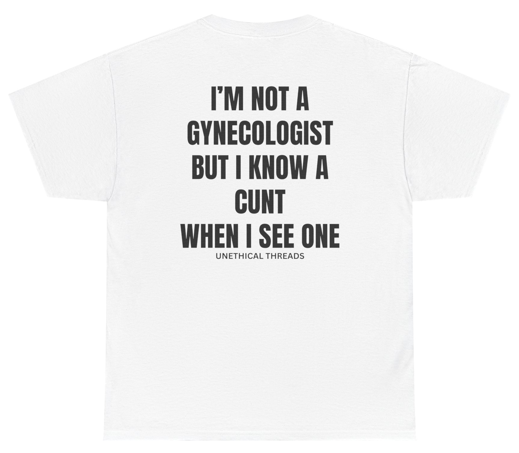 Funny inappropriate gynecologist joke shirt with adult humor design.