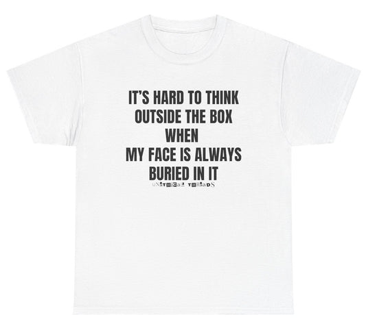Funny “Think Outside The Box” tee isn’t just a double entendre — it’s a full send into unfiltered adult humor. 