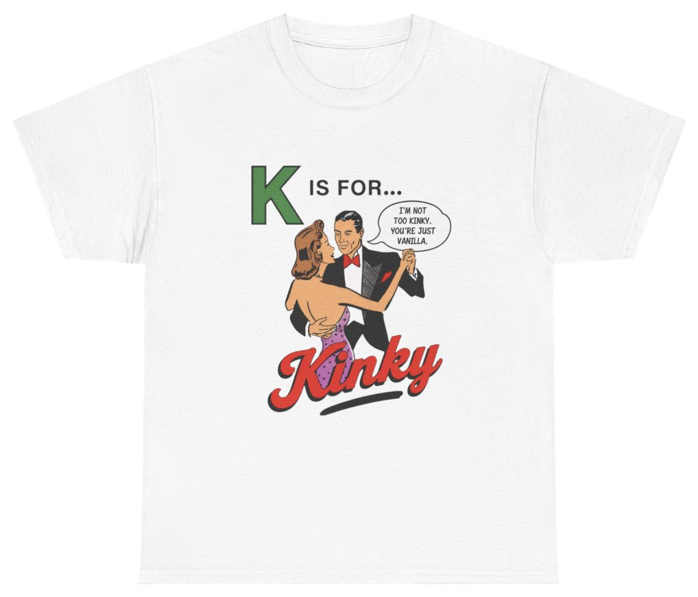Funny K Is For Spicy Tee T-Shirt featuring bold sarcastic humor and graphic design, perfect for casual wear and humor lovers