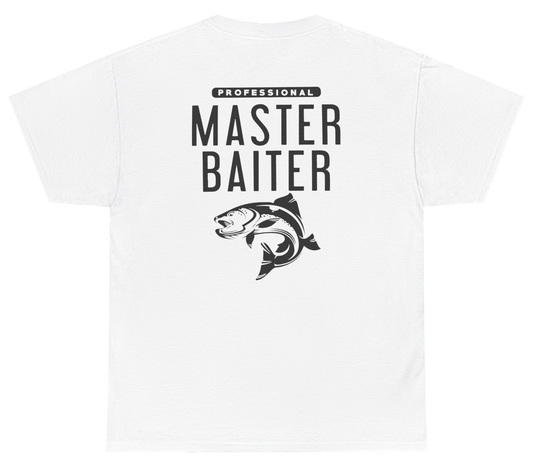 Funny fishing pun shirt saying Master Baiter.