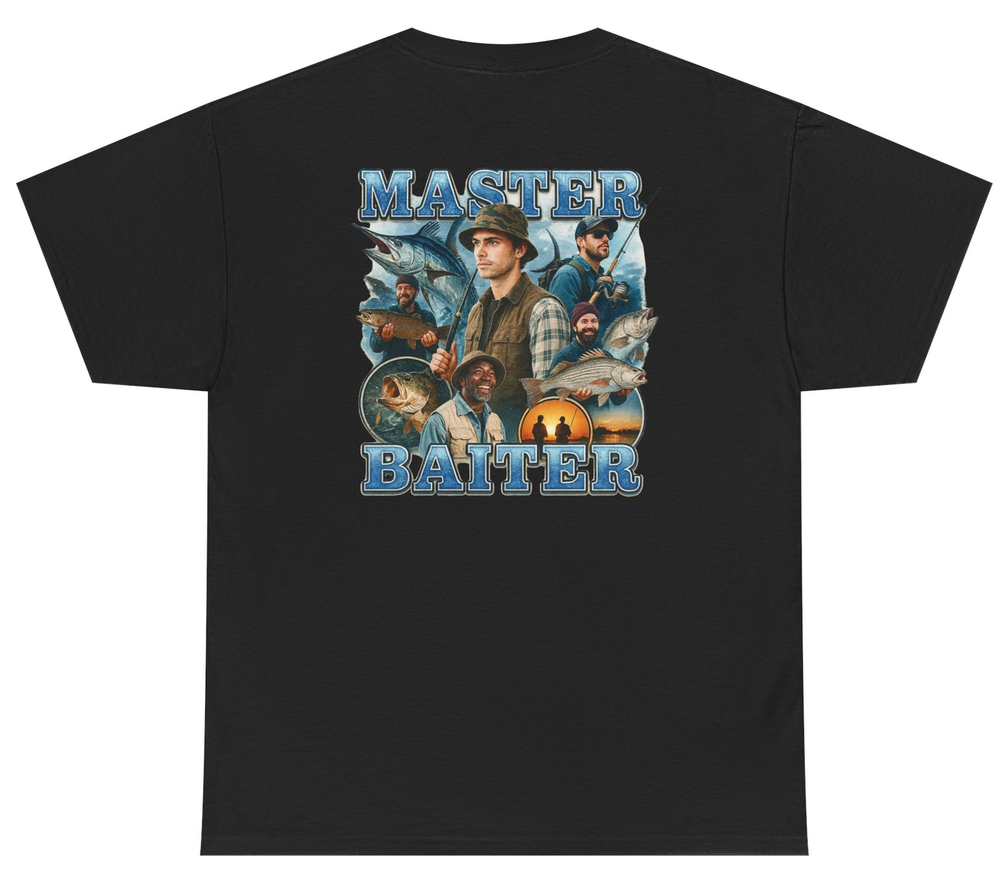 Funny fishing pun shirt saying Master Baiter.
