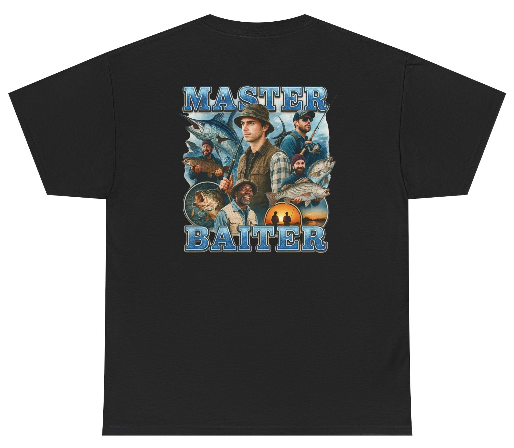 Funny fishing pun shirt saying Master Baiter.
