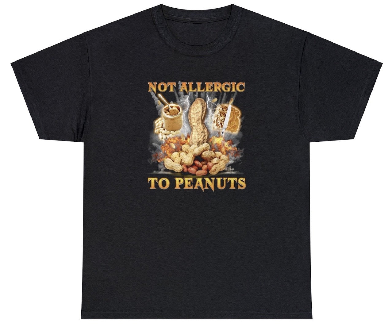 AAA Not Allergic To Peanuts T Shirt