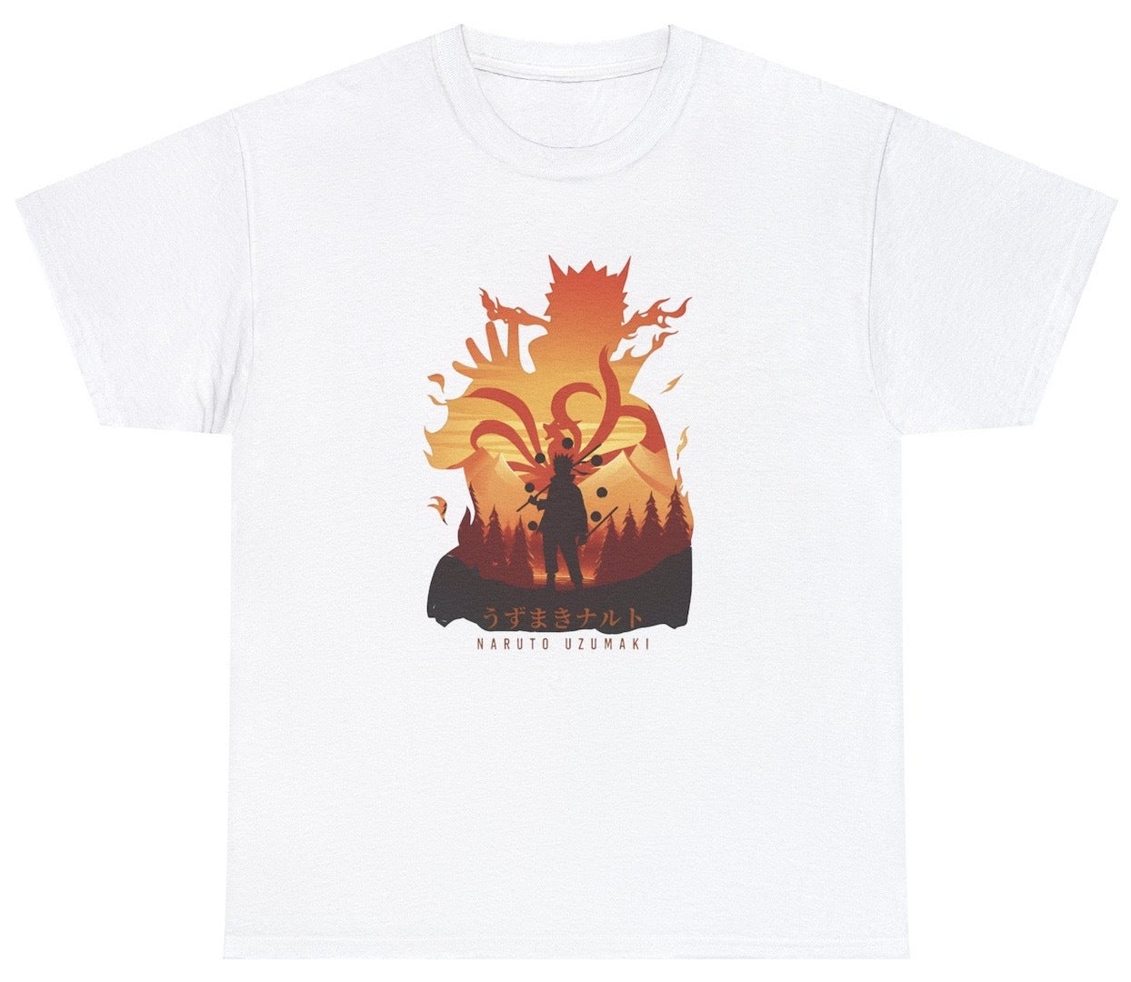 "Bold 'Naruto' t-shirt, perfect for anime fans and ninja enthusiasts. Great for casual wear and anime conventions."

