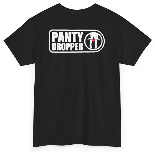 Funny Dropper (BACKPRINT) T-Shirt featuring bold sarcastic humor and graphic design, perfect for casual wear and humor lovers