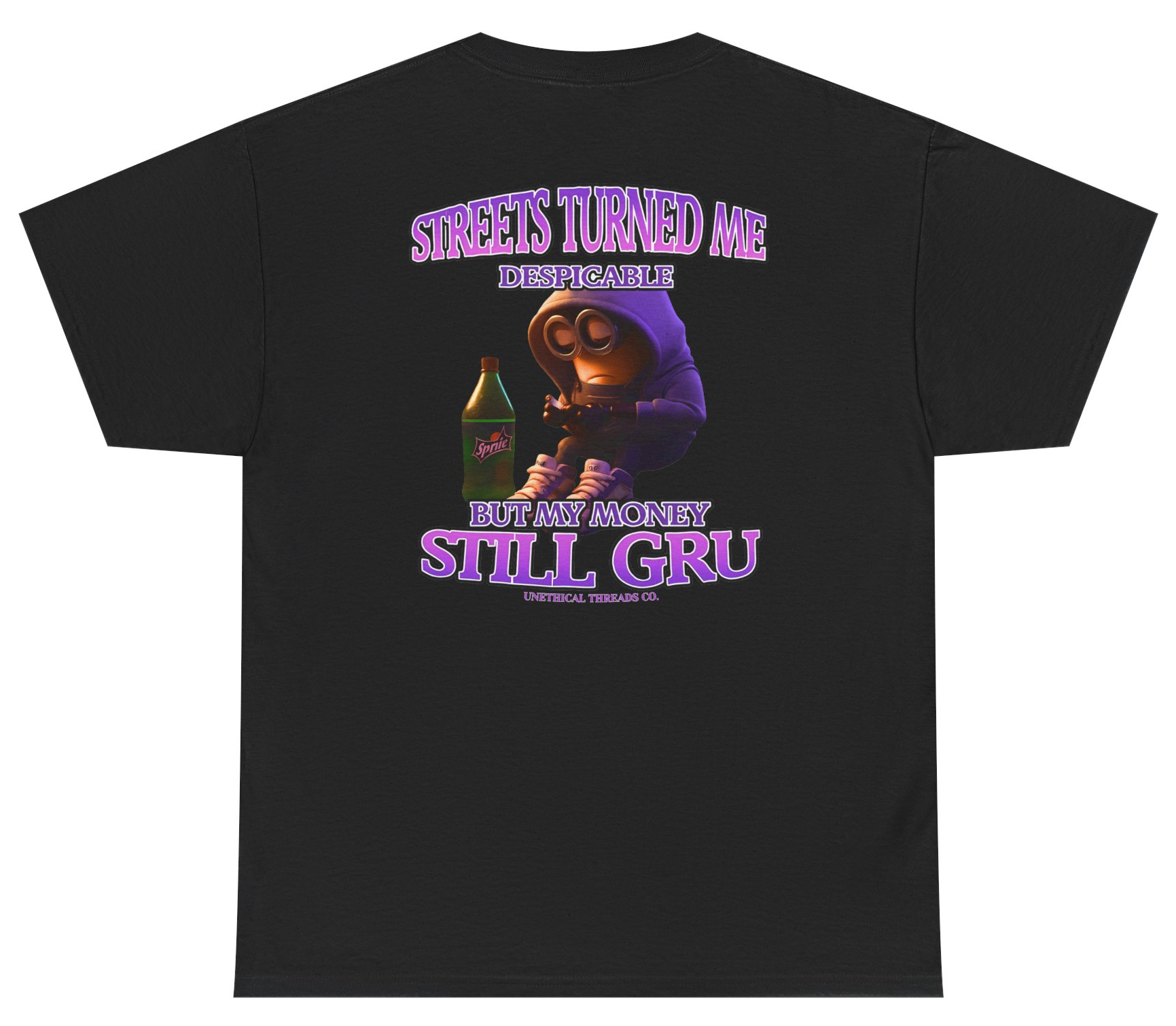 Funny Minions parody shirt saying Streets Turned Me Despicable.
