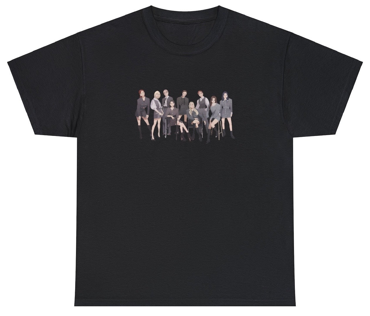 "Stylish 'Twice' t-shirt for fans of K-pop and ONCEs. Perfect for casual wear and K-pop concerts."

