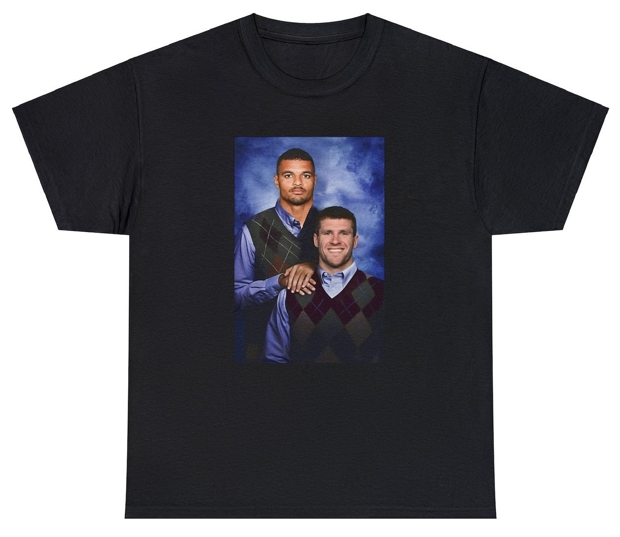 "Bold 'TJ Watt Minkah Fitzpatrick Pittsburgh Steelers' t-shirt, perfect for die-hard football fans. Ideal for game day and casual wear."

