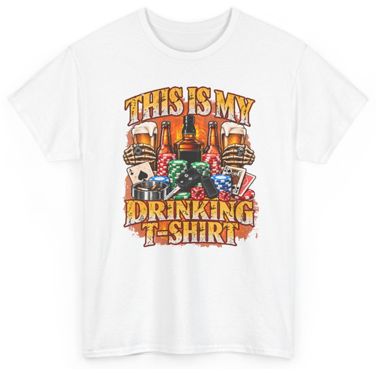 Funny This Is My Drinking T-Shirt T-Shirt featuring bold sarcastic humor and graphic design, perfect for casual wear and humor lovers