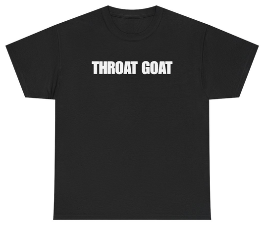 Funny Throat Goat Tee T-Shirt featuring bold sarcastic humor and graphic design, perfect for casual wear and humor lovers