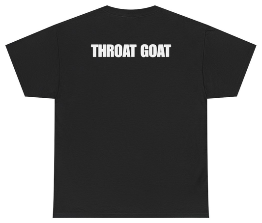 Funny Throat Goat Tee (BACKPRINT) T-Shirt featuring bold sarcastic humor and graphic design, perfect for casual wear and humor lovers