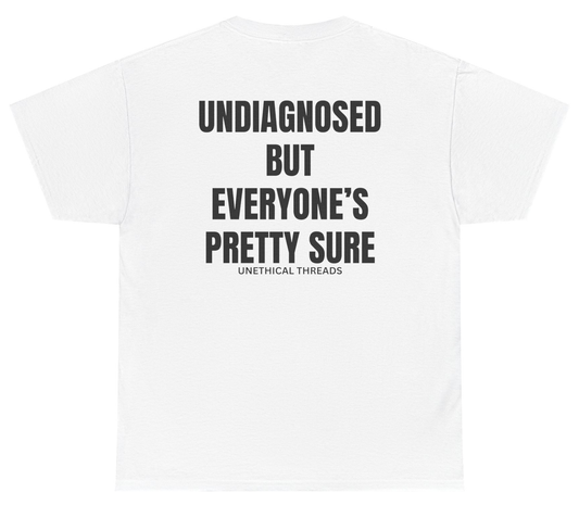 Funny mental health meme shirt with self-aware humor.