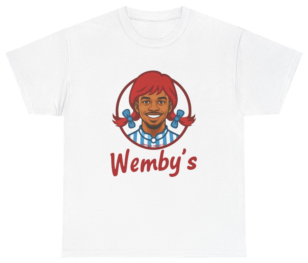 Funny Wemby's Victor Wembanyama the Alien Funny Tee T-Shirt featuring bold sarcastic humor and graphic design, perfect for casual wear and humor lovers