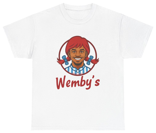 Funny Wemby's Victor Wembanyama the Alien Funny Tee T-Shirt featuring bold sarcastic humor and graphic design, perfect for casual wear and humor lovers