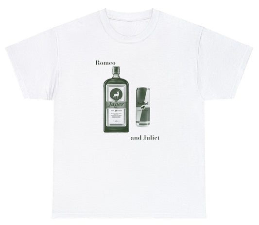 "Bold 'Jagerbomb' t-shirt, perfect for fans of party culture and drinking humor. Ideal for casual wear, parties, and fun gifts."

