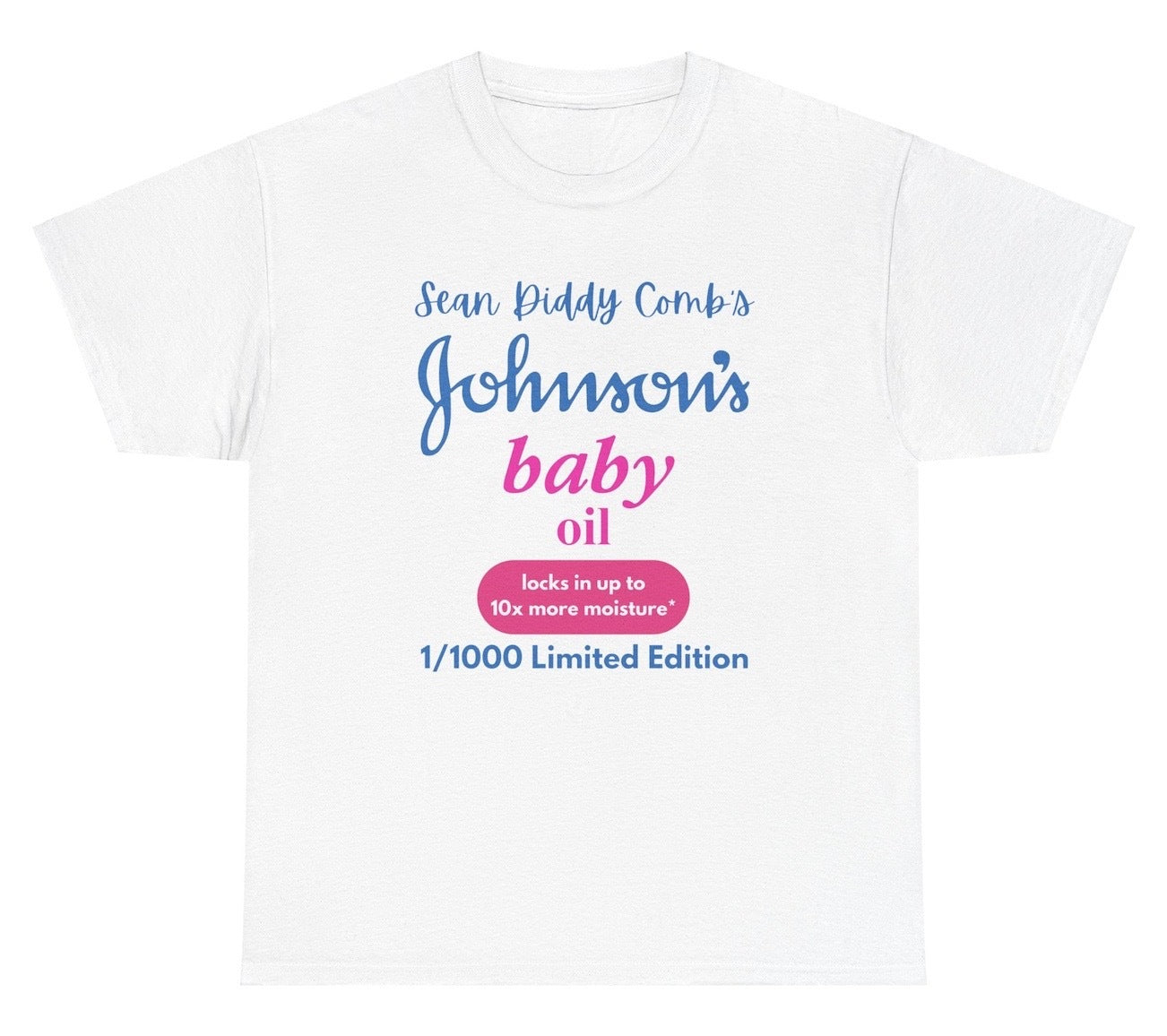 Funny "Diddy’s Baby Oil Halloween Costume" shirt featuring a baby oil graphic referencing Diddy’s viral freak-off parties. Perfect for fans of bold humor and Halloween costumes. Ideal for casual wear and gag gifts.