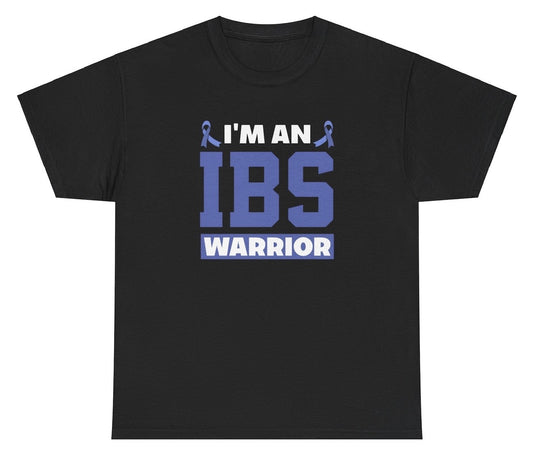 "Funny 'IBS Warrior' t-shirt, perfect for IBS awareness and fans of quirky humor. Great for casual wear and gag gifts."

