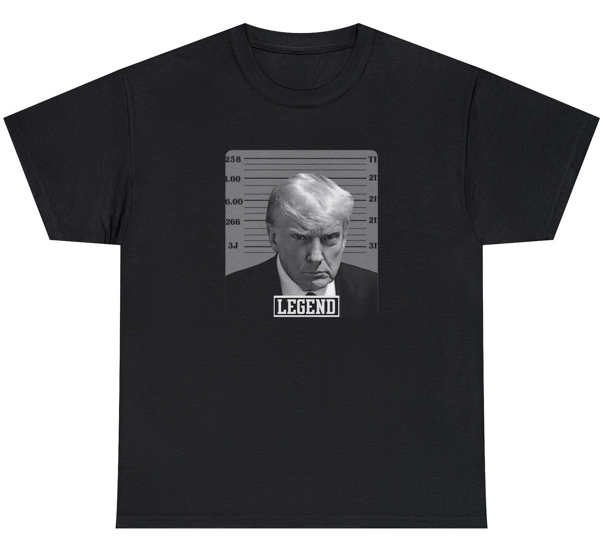 Donald Trump Real Mugshot Legend T Shirt Republican Gift Humor Tee ...