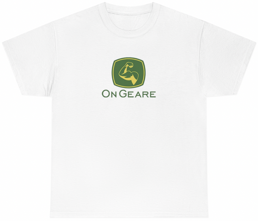 Funny On Geare T-Shirt featuring fitness and steroid meme humor, perfect for gym lovers and casual wear.

