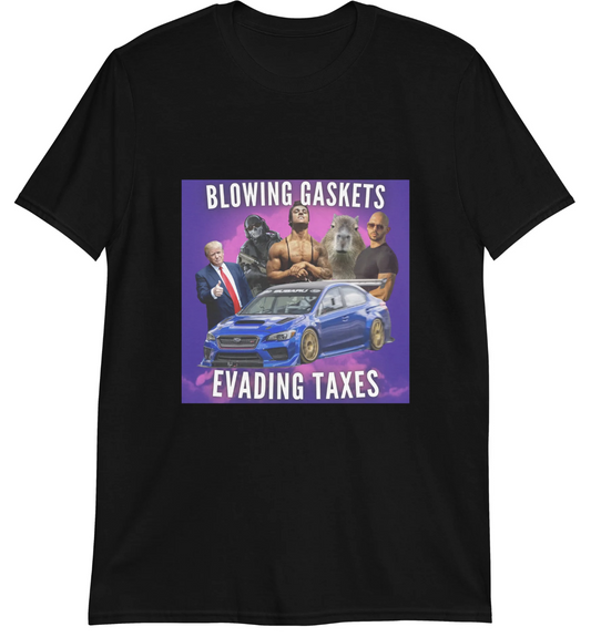 Funny Blowing Gaskets T-Shirt featuring car enthusiast and mechanic humor, perfect for casual wear and humor lovers.

